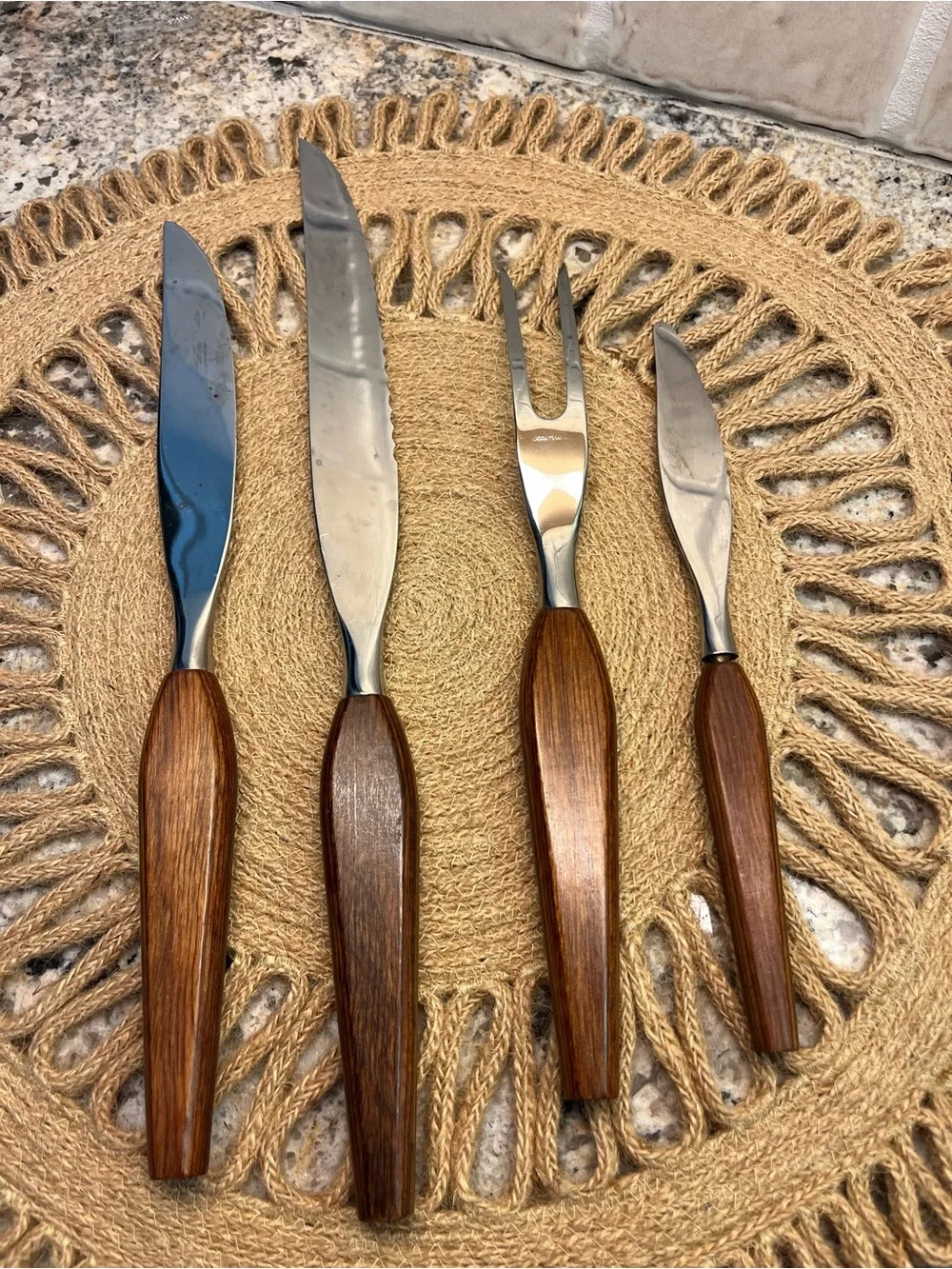 MCM Danish Fleetwood 4 Piece Stainless Steak Knives & Fork